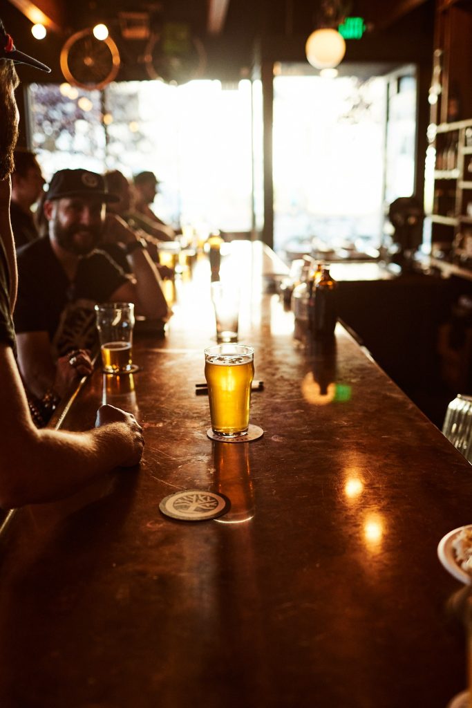 Proper Pint taproom interior in Portland